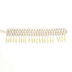 Mominos Fashion Johar Kamal Off White Handicraft Pearls Necklace with Earrings For Women - Distacart