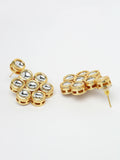 NVR Women's Gold-Plated Kundan 2 Layered Handcrafted Jewellery Sets With Drop Earrings - Distacart