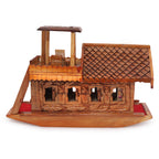 Nizalia Walnut Wood Houseboat