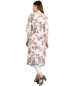 Vamika Cream French Crepe Printed Party Wear/Casual Wear Kurti - Distacart