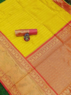 DEIANA'S Beautiful Designer Golden zari Soft Lichi Silk Saree - Yellow