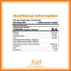 Boldfit Natural Vitamin C 1000mg Effervescent Tablets (Orange Flavor)