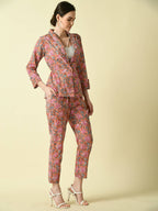 Myshka Women's Multi Cotton Printed jacket