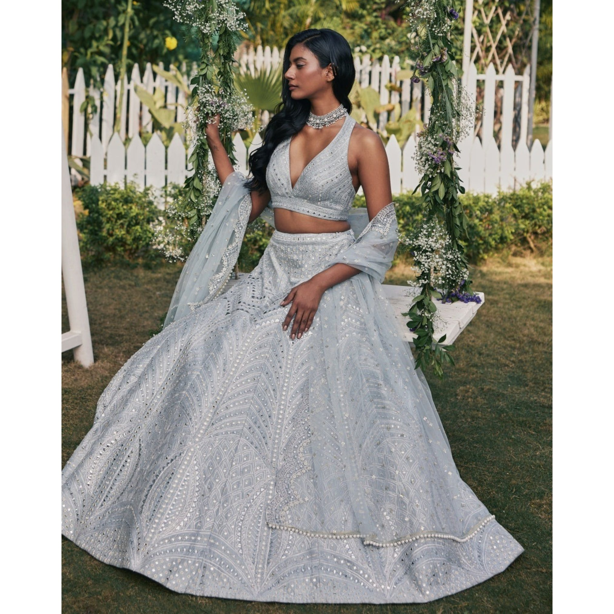 Lehenga Mart Glamorous Designer Lehenga Choli for Bridal and Bridesmaids Wedding Wear Choli