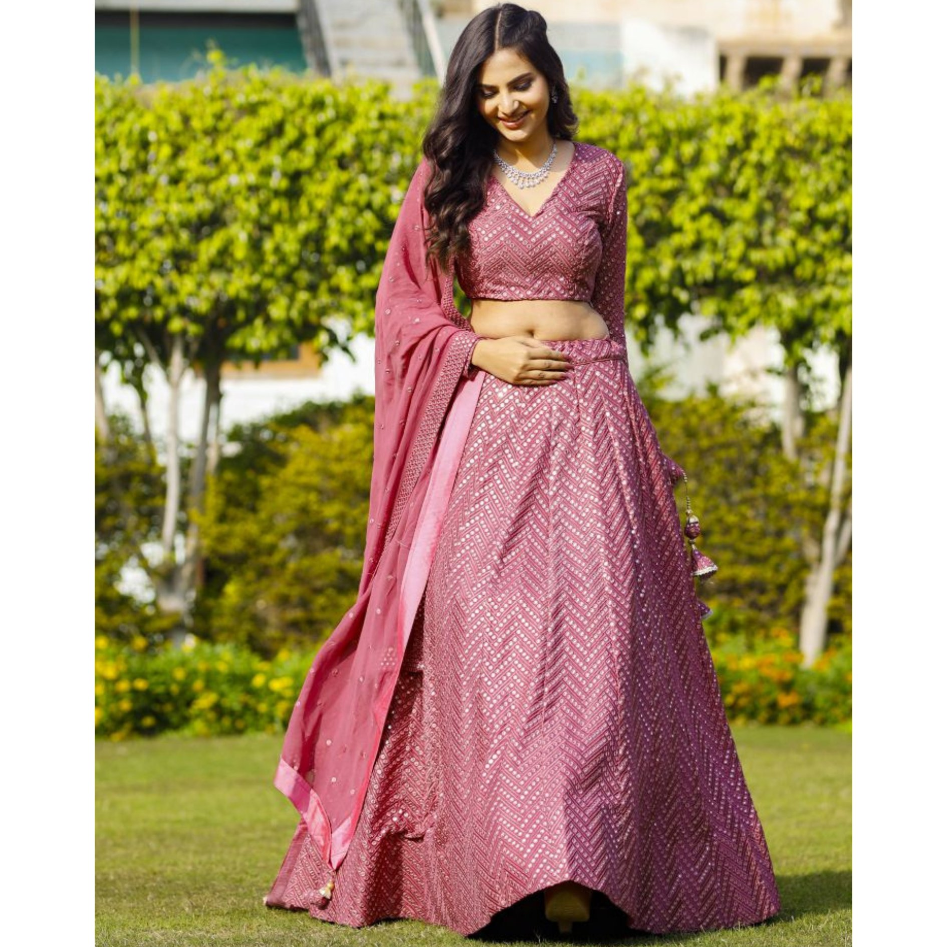 Lehenga Mart Glamorous Designer Lehenga Choli for Bridal and Bridesmaids Wedding Wear Choli