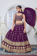 Lehenga Mart Designer Wedding Lehenga Choli For Women - Purple