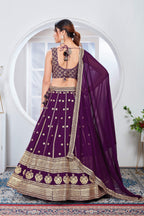 Lehenga Mart Designer Wedding Lehenga Choli For Women - Purple
