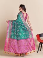 Vedant Vastram Rama Color Kanjeevaram Silk Saree - Rama