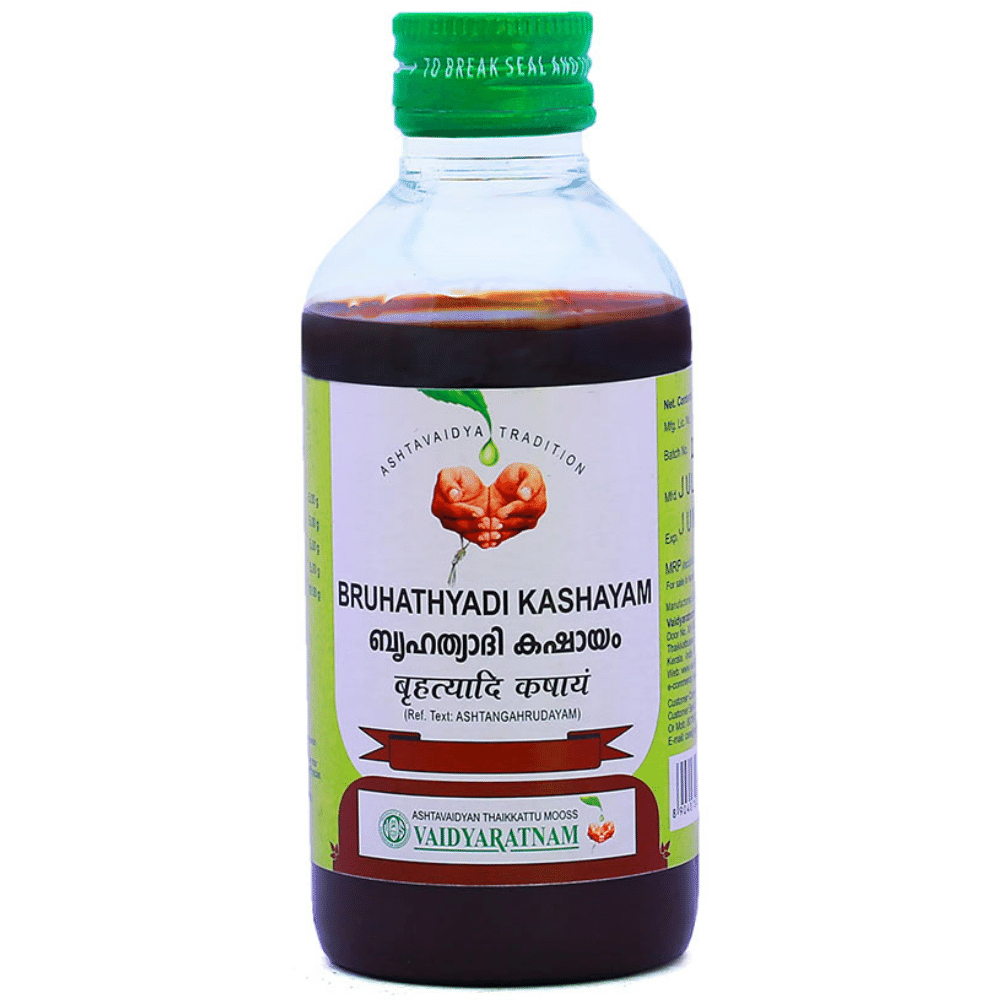 Vaidyaratnam Bruhathyadi Kashayam  Brihatyadi Kashayam 200 ml