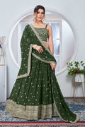 Lehenga Mart Designer Wedding Lehenga Choli For Women - Mehndi