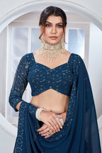 Lehenga Mart Designer Wedding Lehenga Choli For Women - Rama