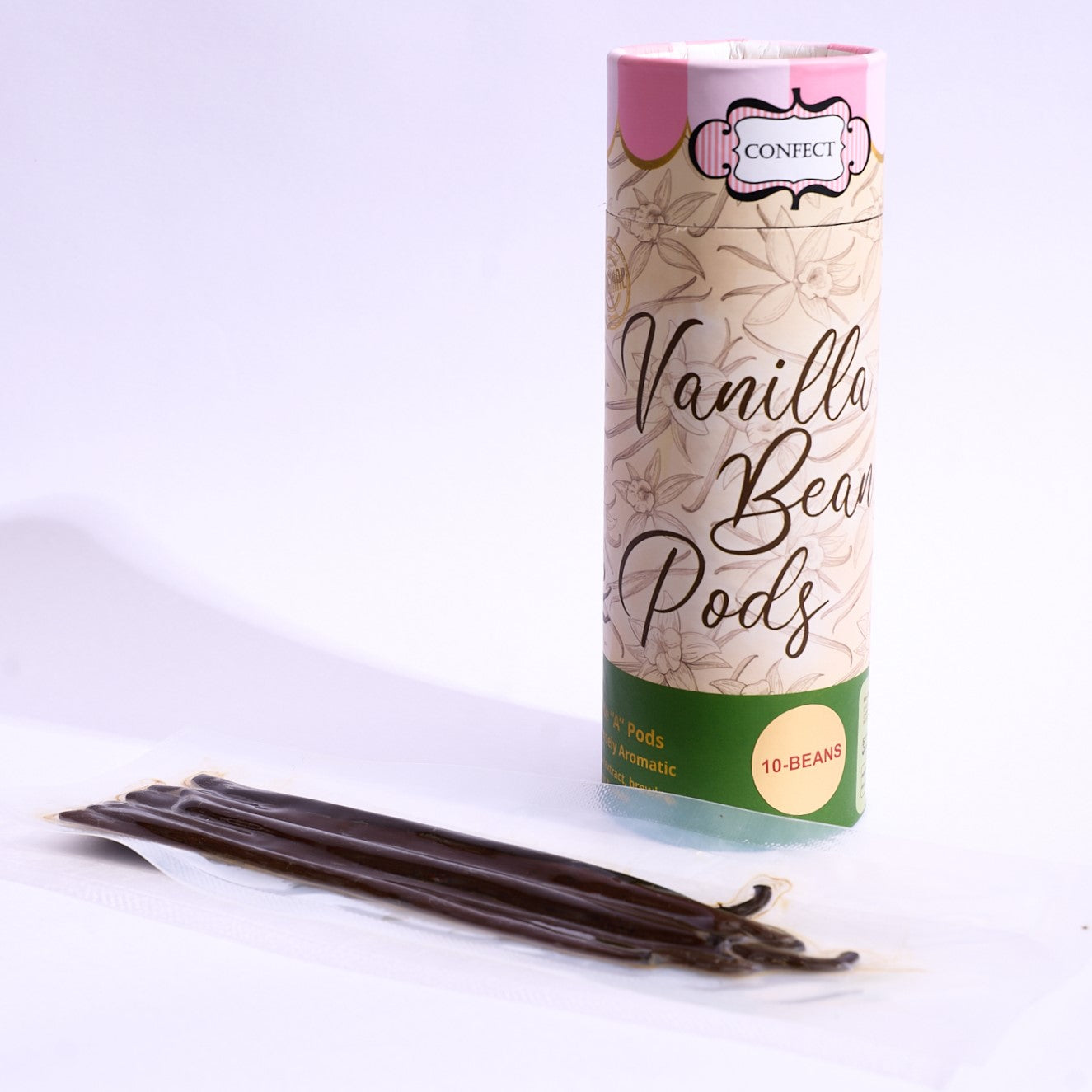 confect vanilla beans 10 pods 44 50 gms