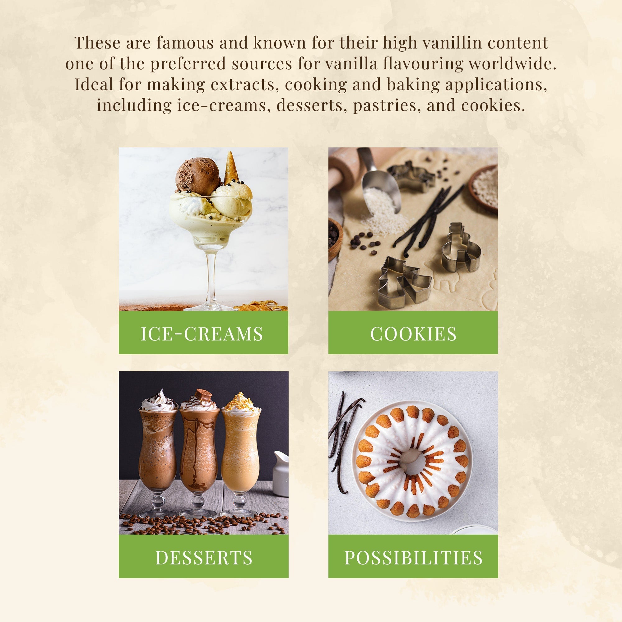 confect vanilla beans 10 pods 44 50 gms