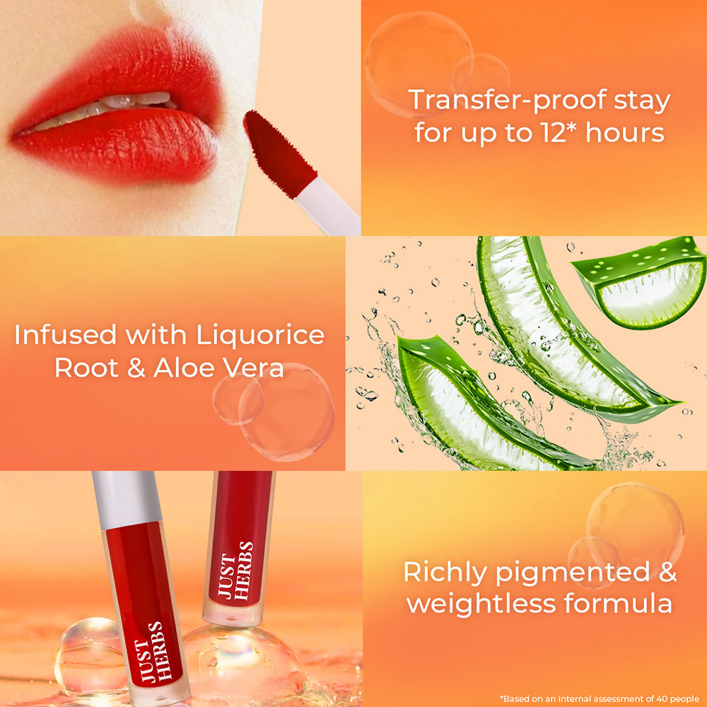 Just Herbs Water Baby Lip & Cheek Tint - Peachy Please