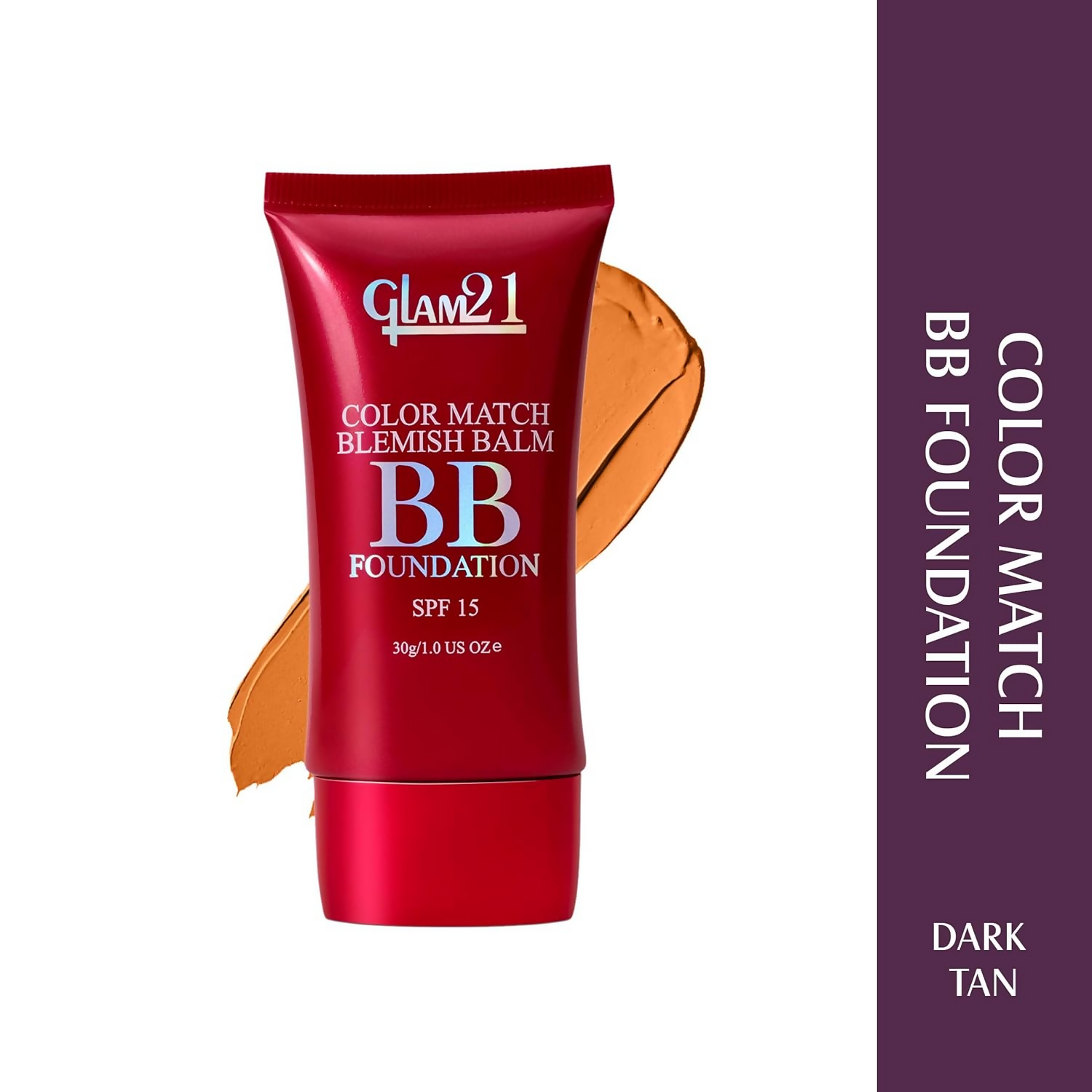 Glam21 Color Match BB Foundation SPF15 - 06 Dark Tan - Distacart