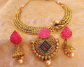Pink & Green Antique Necklace Set
