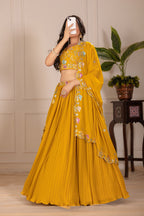Lehenga Mart Designer Wedding Lehenga choli for Women - Yellow