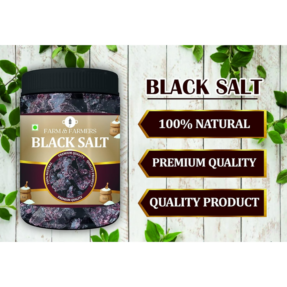 Farm & Farmers Black Salt Whole/Kala Namak - Distacart