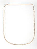 NVR Women's Rose Gold-Polished AD-Studded Double Layered Kamarbandh Waist Chain