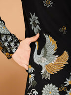 Vastranavya Exclusive Wedding Wear Viscose Rayon Thread Embroidered Work Kurta