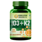 Himalayan Organics Plant Based D3 + K2 Capsules