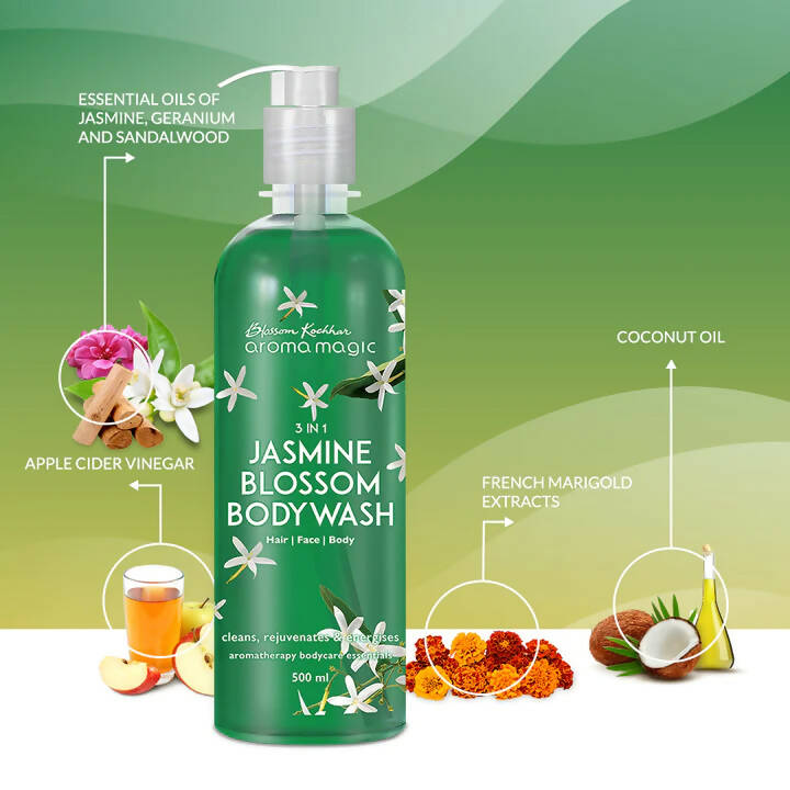 Blossom Kochhar Aroma Magic 3In1 Jasmine Blossom Bodywash - Distacart