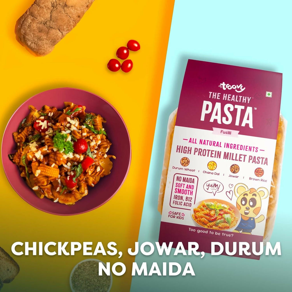 Troovy High Protein Millet Fusilli Pasta Protein & Iron rich