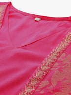 Ahalyaa Women's Traditional wear Ethnic Dress - Pink - Distacart