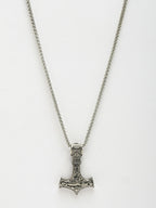 NVR Men's Silver-Plated Stainless Steel Pendant with Chain