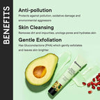 Quench Botanics Bravocado Pollution Rescue Cream Face Wash With Avocado, Rice Water & Pomegranate, Korean Beauty