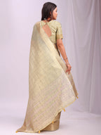 Shree Shyam Fashion Organza Gold Saree - Distacart