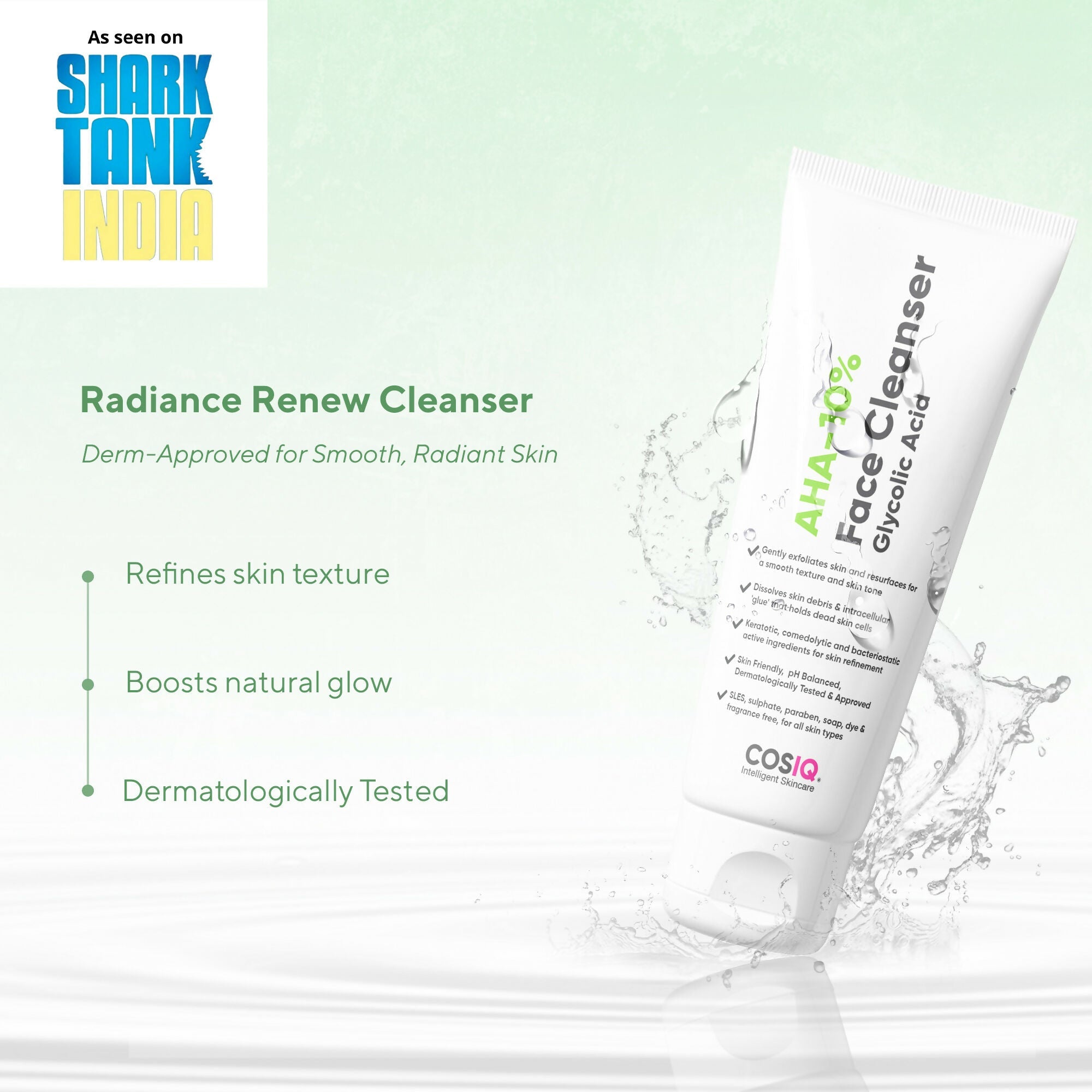 Cos-IQ AHA Glycolic Acid 10% Face Cleanser