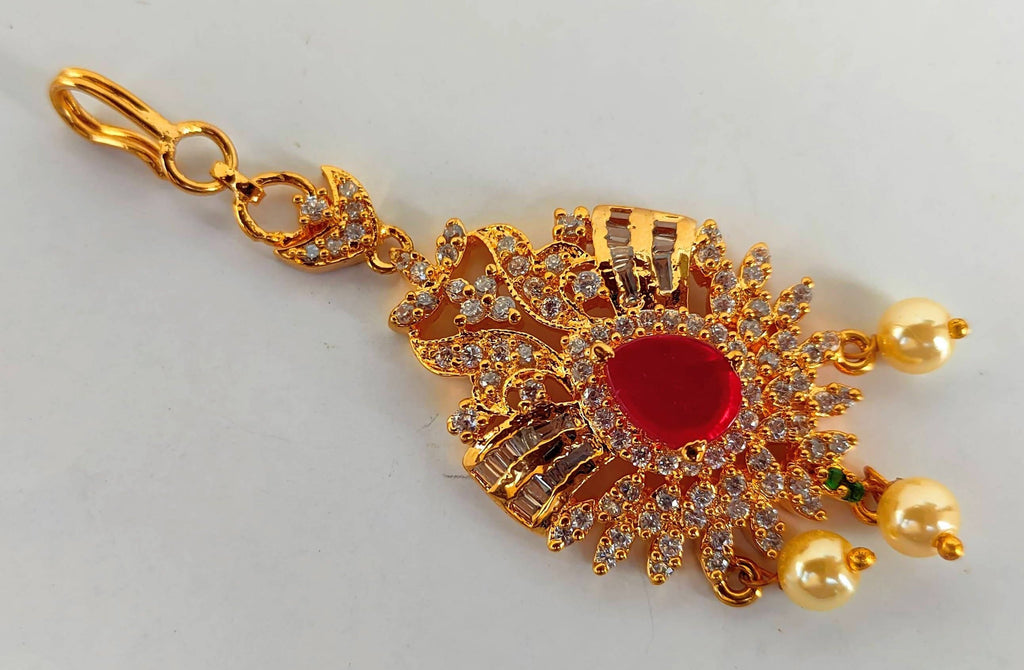 Short Length Bridal Maang Tikka - Distacart