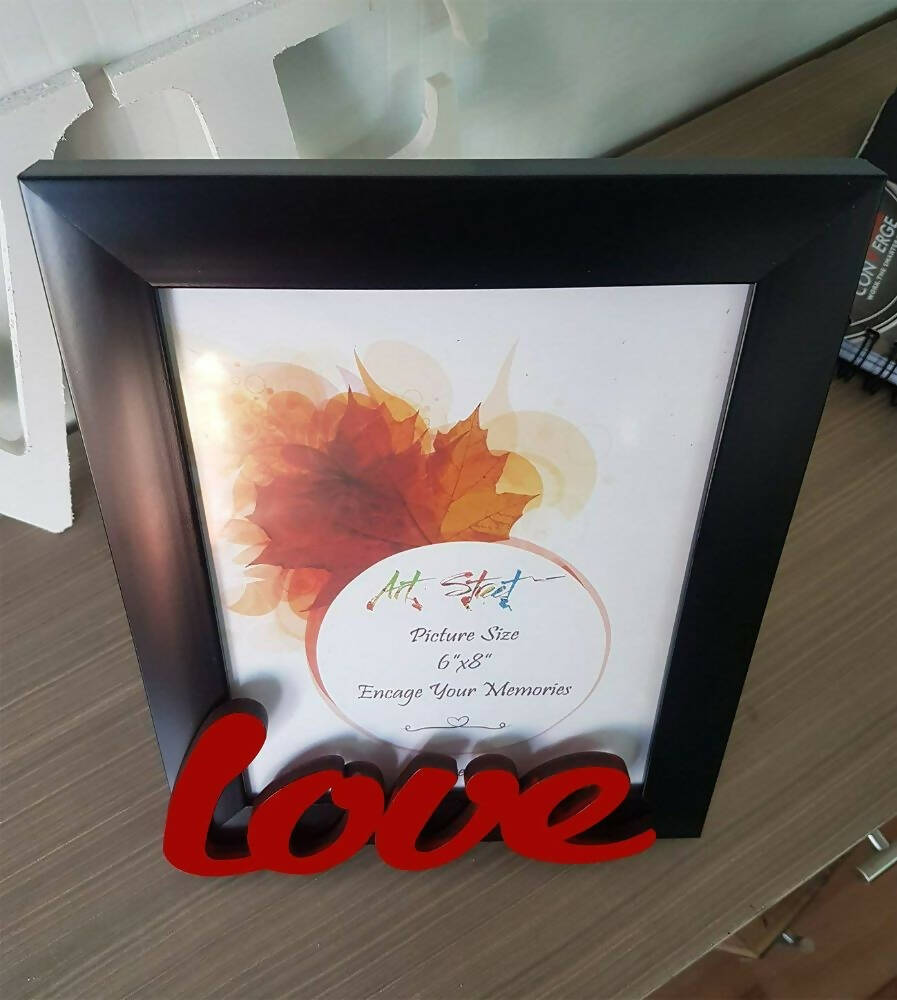 Art Street - Love Table Photo Frame Red & Black For Valentine's Day Gift