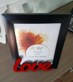 Art Street - Love Table Photo Frame Red & Black For Valentine's Day Gift