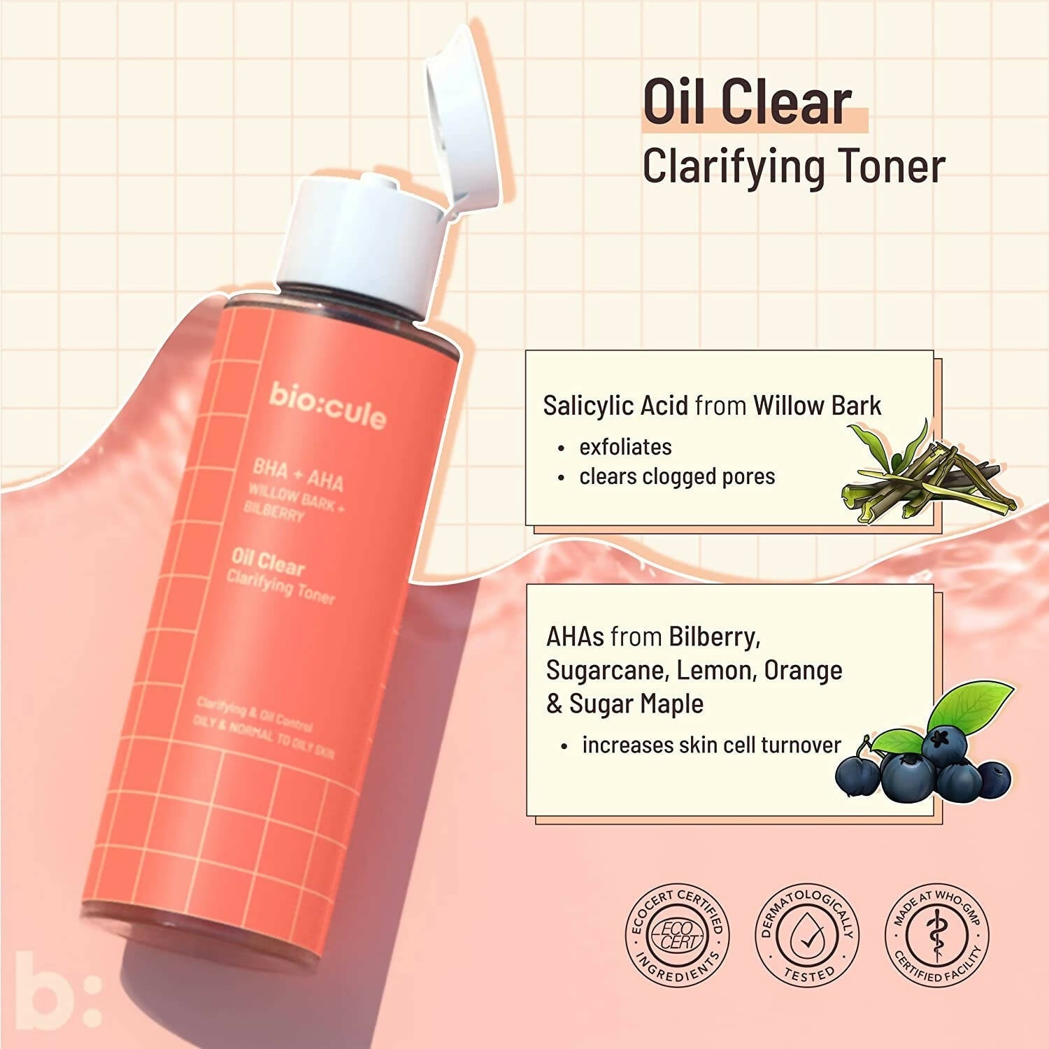 Biocule Oil Clear Clarifying Toner - Distacart