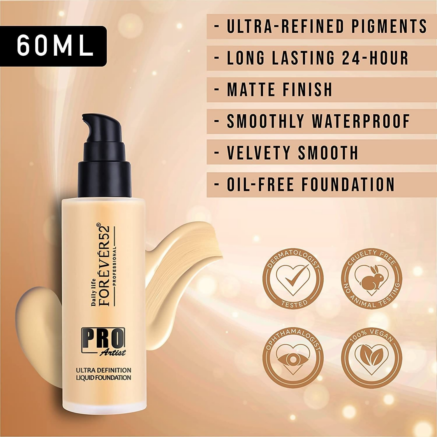 Daily Life Forever52 Pro Artist Ultra Definition Liquid Foundation - Honey - Distacart