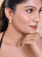 VOJ Women Gold Color stainless steel Earrings - Distacart