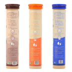 Upakarma Ayurveda Pure SJ Effervescent Tablets in 3 Unique Flavors (Pure SJ, Orange & Blueberry) Combo - Distacart