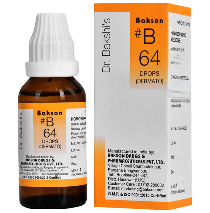 Bakson's Homeopathy B64 Drops - Distacart