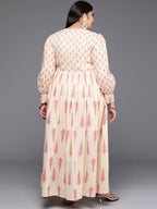 Ahalyaa Women's Traditional wear Ethnic Dress - Tan - Distacart