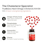 TrueBasics Heart Omega 3 Antarctic Krill Oil Capsules - Distacart