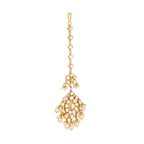 Nuyug 22K Gold-Plated Kundan Studded Maang Tikka Head Jewellery - Distacart