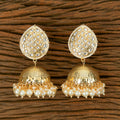 Joban Fashion Women Kundan Pearl Golden White Earrings - Distacart