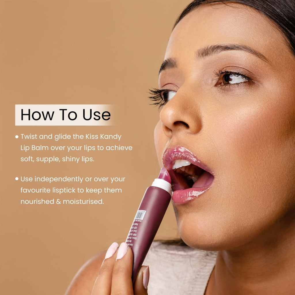 Swiss Beauty Kiss Kandy Lip Balm with Olive Oil - Mulberry
