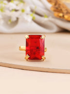 VOJ Women Gold Color stainless steel Ring - Distacart