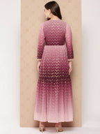 Ahalyaa Women's Traditional wear Ethnic Dress - Burgundy - Distacart