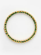 NVR Women's Set Of 4 Gold-Plated Kundan-Studded Traditional Bangles - Distacart