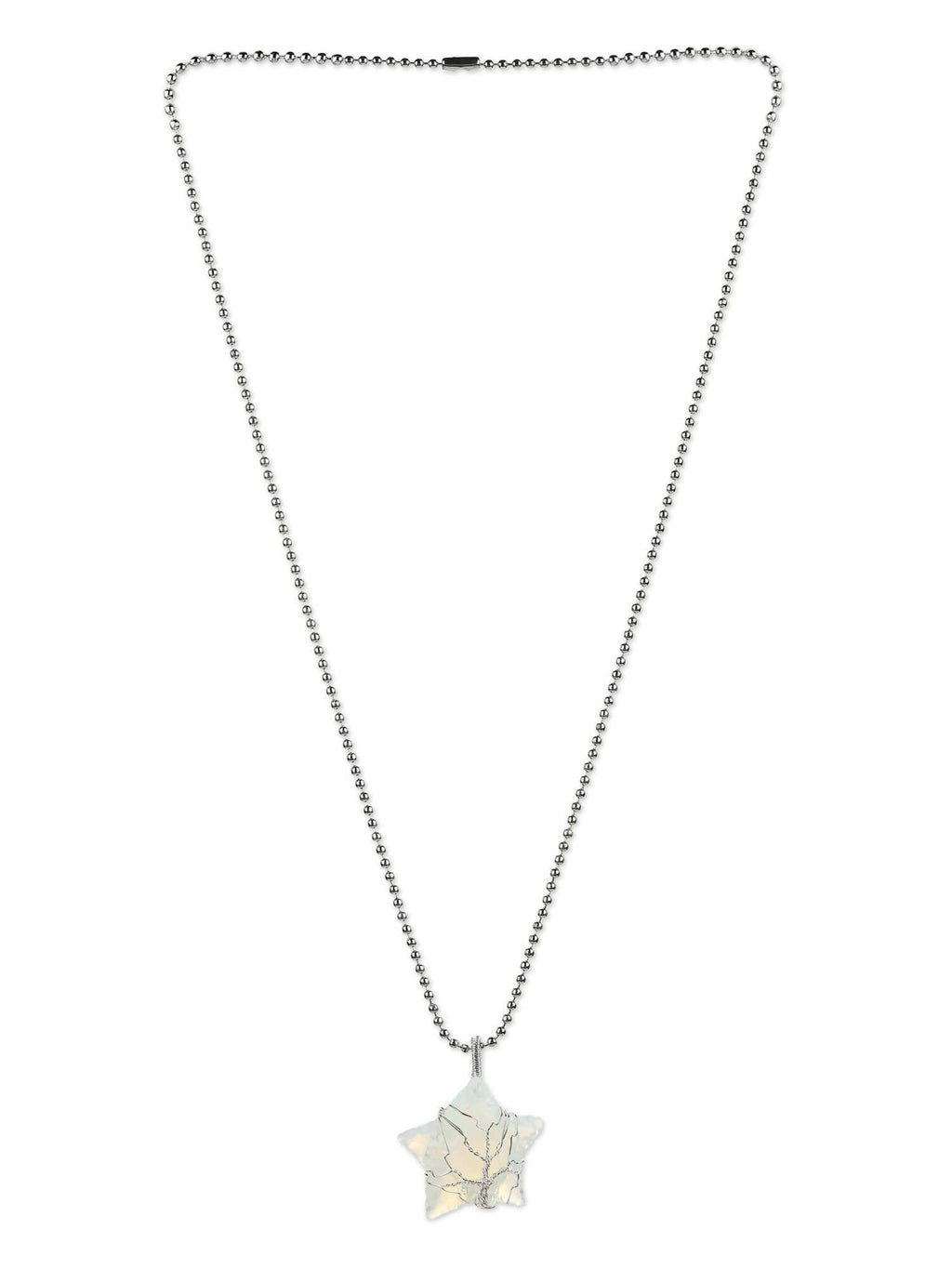 Women's Silver-Toned Blue Silver-Plated Handcrafted Chain - Ruby Raang - Distacart