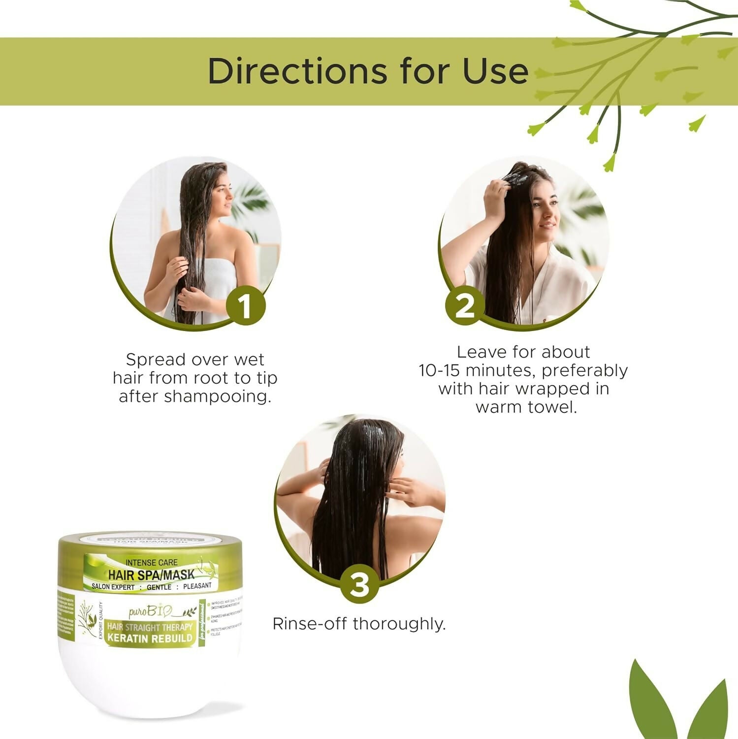 Purobio Sulphate Free Keratin Rebuild Hair Mask